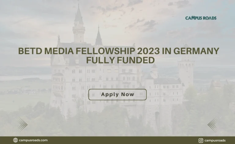 BETD Media Fellowship 2023 in Germany Fully Funded