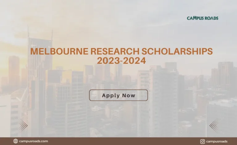 Melbourne Research Scholarships 2023-2024