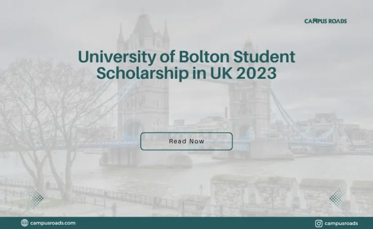 University of Bolton Student Scholarship in UK 2023